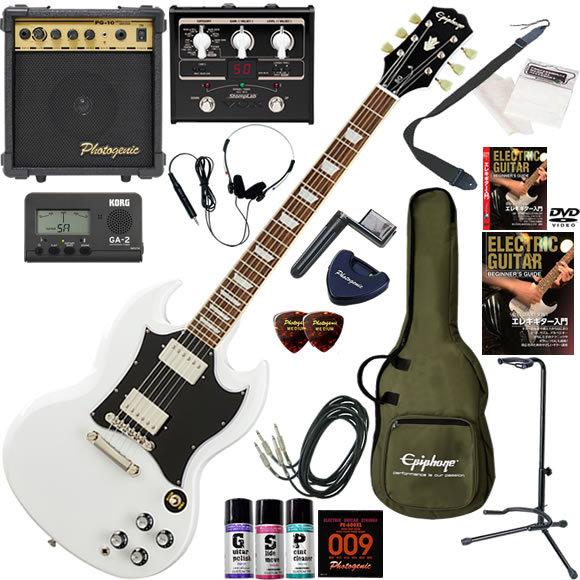 国産 エレキギター 初心者 入門セット Epiphone エピフォン Sg Standard Aw マルチエフェクターも入ってる 最強の20点セット 50 Off Tprepara Cl