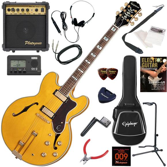Epiphone エレキギター 初心者 入門セット エピフォン Sheraton/NAT 