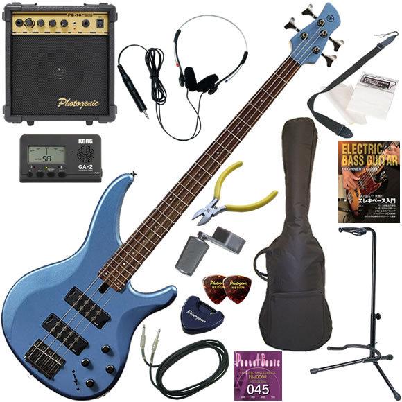 YAMAHA（ヤマハ） TRBX304/FTB エレキベース 初心者セット 10wアンプが