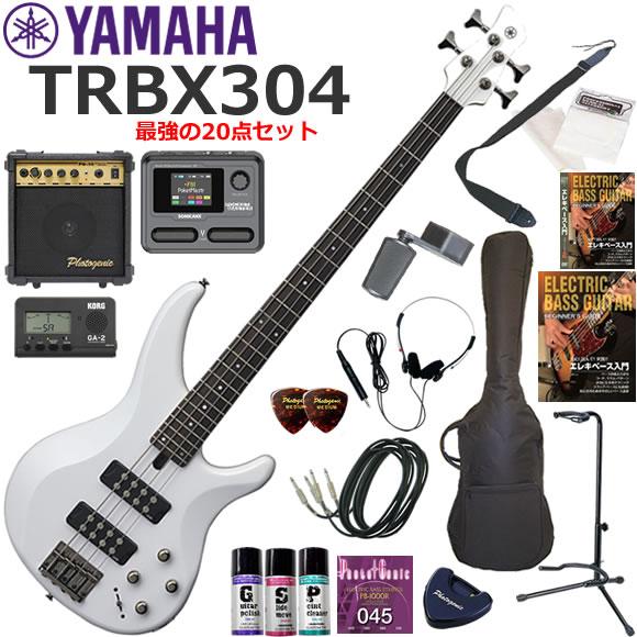 YAMAHA（ヤマハ） TRBX304/WH エレキベース 初心者セット マルチ