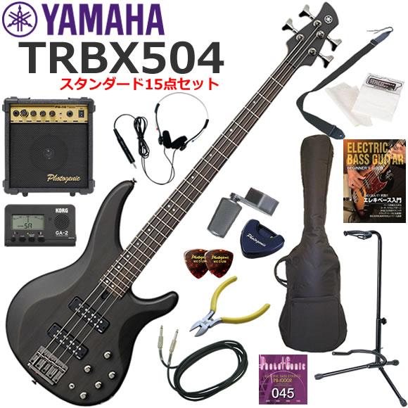 YAMAHA（ヤマハ） TRBX504/TBL エレキベース 初心者セット 10wアンプが 