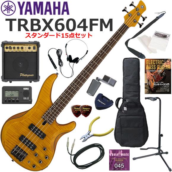 YAMAHA ヤマハ TRBX604FM/MAM エレキベース 初心者セット 10wアンプが