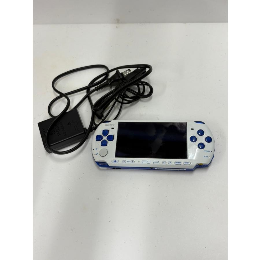 C95G SONY PSP-3000 本体 ホワイト/ブルー モンハン限定カラー : エル