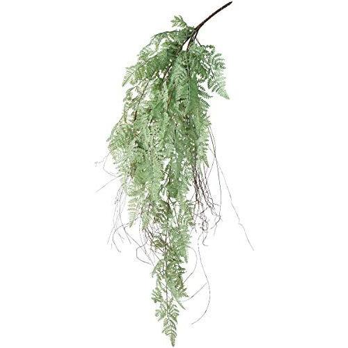 とっておきし新春福袋 Asca 造花ファーンハンギングブッシュ セージグリーン 全長 90cm A 053s Wantannas Go Id