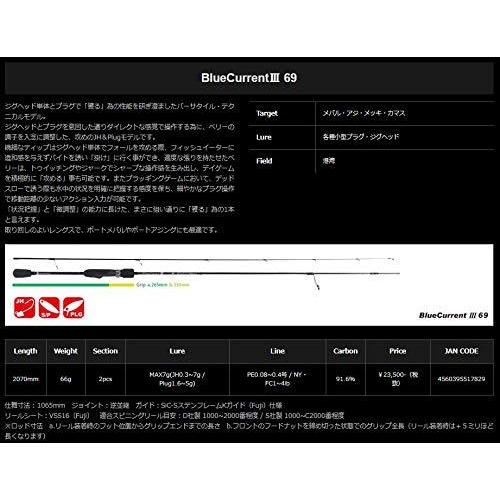 超特価激安 ヤマガブランクス ブルーカレント3 69 アジングロッド
