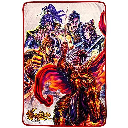 花の慶次 蓮 膝掛けブランケット 五武将 モケットタイプ 前田慶次 直江兼続 伊達政宗 真田幸村 奥村助右衛門 爆買いセール