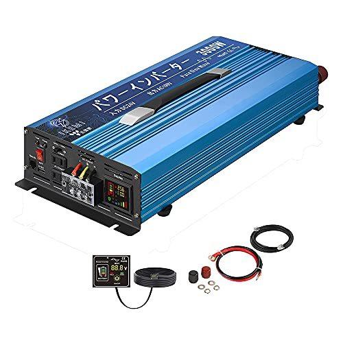 Ikemi インバーター 24v 3000w インバーター 正弦波 正弦波 シューズ 100v カーインバーター 車 純正弦