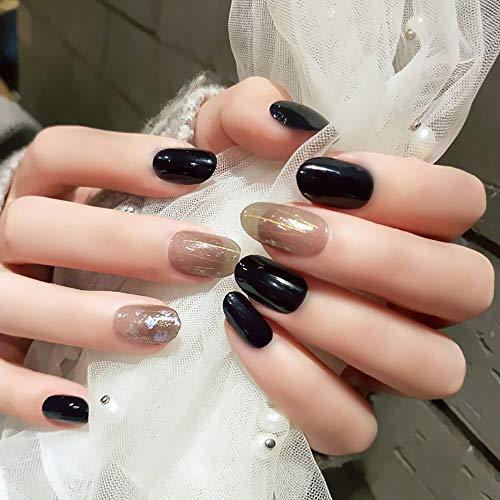 購入 24枚入り シェルネイル ネイビー 優雅 夢幻 露宴 着物 和装 中位の長さ つけ爪 付け爪 Materialworldblog Com