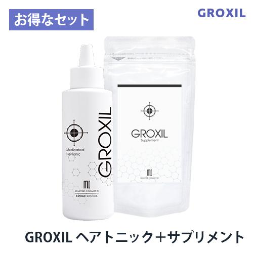 薄毛 白髪 対策 薬用 育毛剤 GROXIL ヘアトニック サプリ 医薬部外品 男女兼用 発毛剤 養毛剤 男性 用 女性用 抜け毛 予防 男性 女 性 50代 60代 グロキシル｜mc-cosmetic