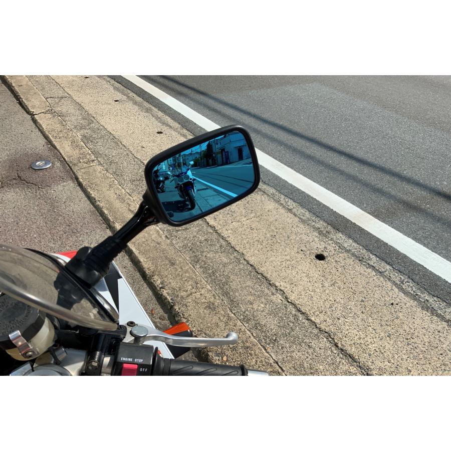 GSX-R750 GSX-R1100 ワイドミラーレンズ（ブルー）_2