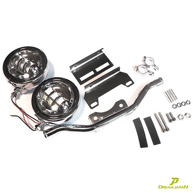 バイク LEDフォグランプ キット 4.5インチ 30W/ 汎用タイプ