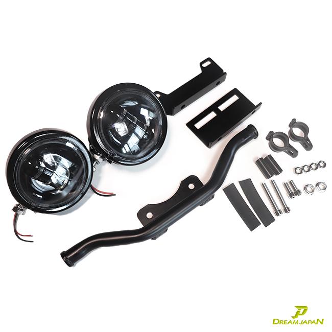 バイク LEDフォグランプ キット 4.5インチ 30W/ 汎用タイプ