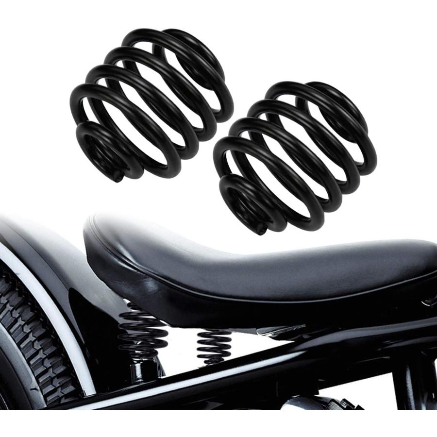 バイク ソロシート 2インチ スプリング シングルシート用 2個セット