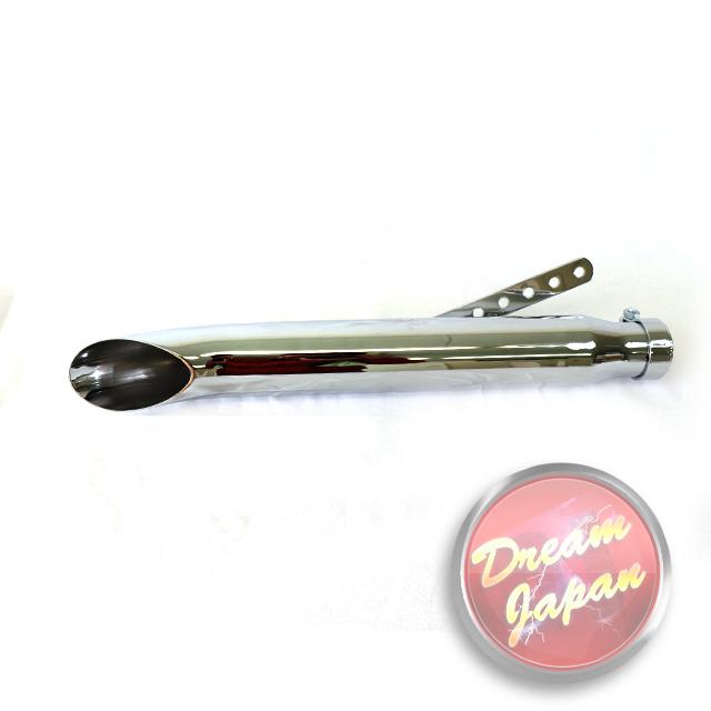 バイク マフラー 汎用 サイレンサー スリップオン ターンアウトマフラー 全長500mm/汎用/ハーレー/マグナ/ドラッグスター等/b184　_2