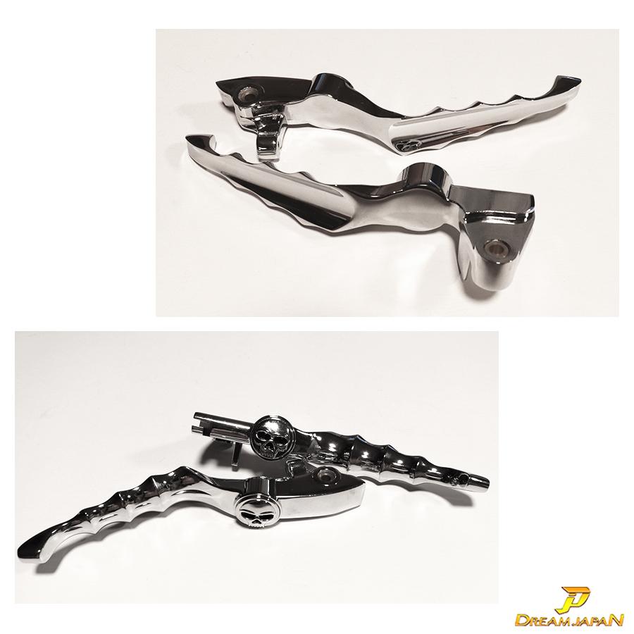 ドラッグスター400 スカル ブレーキ クラッチレバーセット