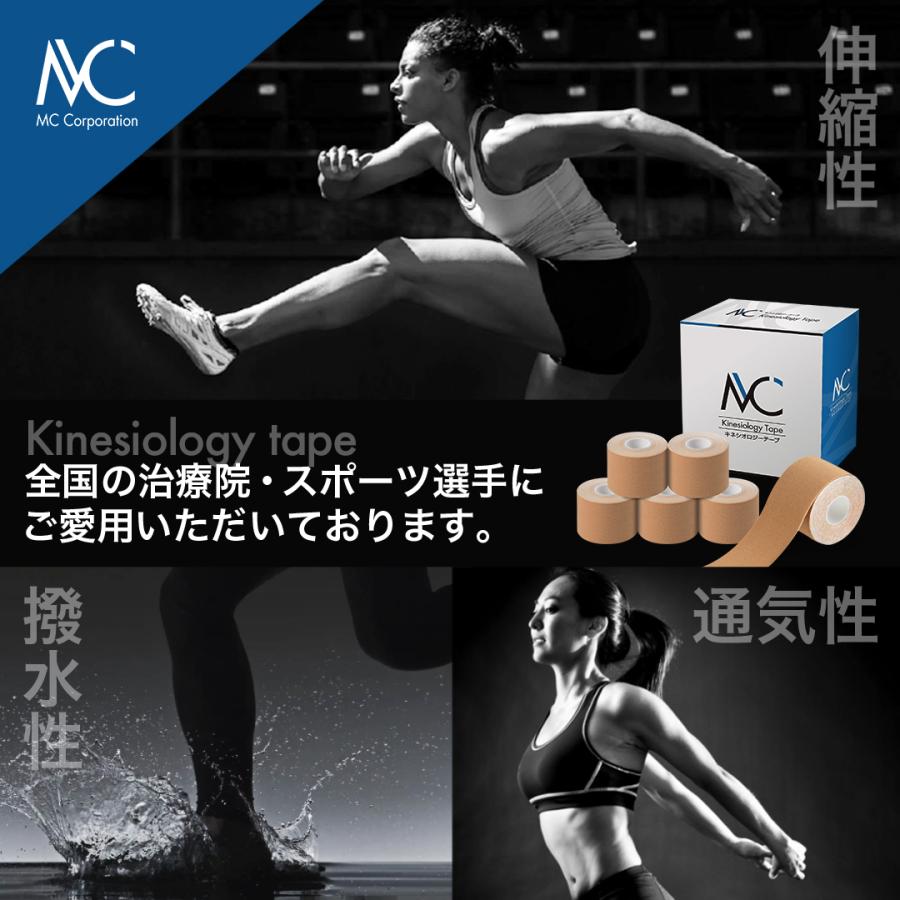 MCテープ キネシオロジーテープ 50mm×5m 6巻入×2箱 テーピング