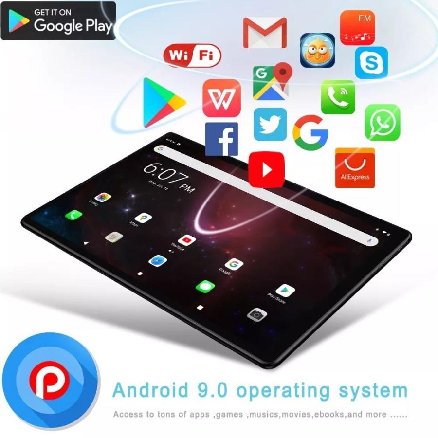 10.1インチオクタコアタブレット,4g,Android 9.0,Google Play,デュアルSIMカード,wifi,Bluetoot|mc1-store|03