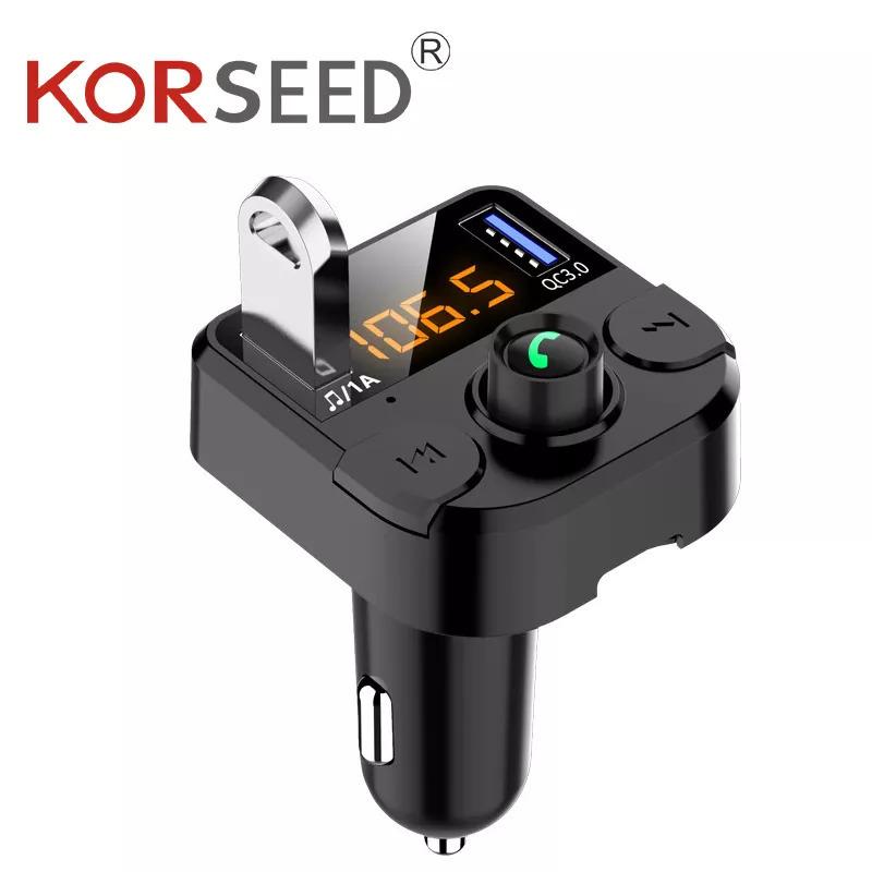 Fmトランスミッターbluetooth 5 0 Aux Mp3 プレーヤーラジオusb充電器ハンズフリーワイヤレスアダプタ車