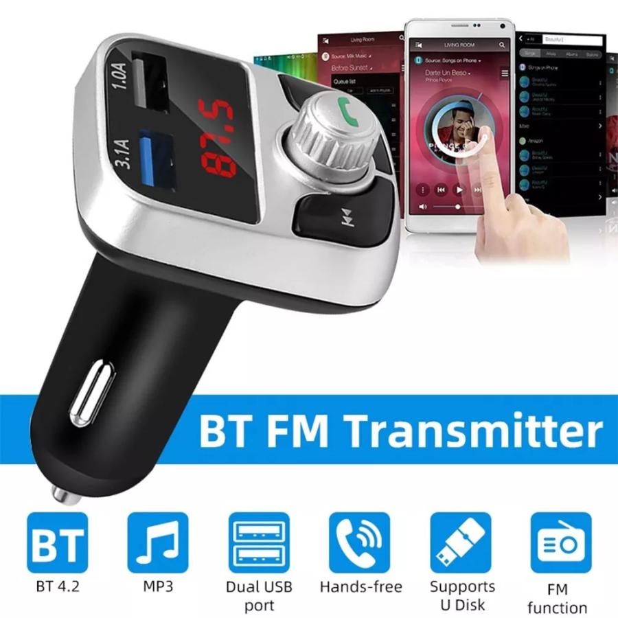 ハンズフリーオーディオ受信機 Mp3プレーヤー Usb充電器 カーアクセサリー Bluetooth ハンズフリー Fmと互換性ます 5 0 激安卸販売新品