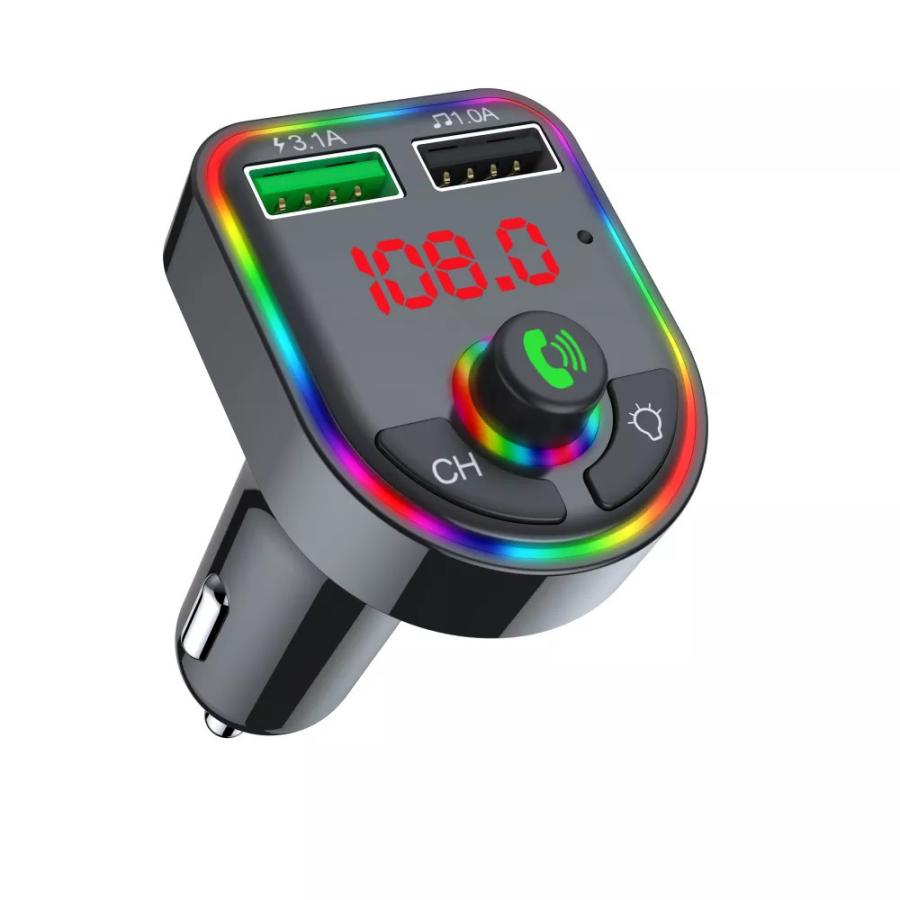 Led Fm送信機 Bluetooth 1a 2ポート Mp3ミュージックプレーヤー 車用 Uディスクt 5 0カーキット デュアルusb 3 1a 開店祝い 5 0カーキット デュアルusb 3 1a