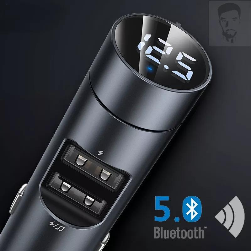 車 Fmトランスミッター Bluetooth 5 0 ハンズフリー モジュレーター 3 1a デュアルusb Mp3プレーヤー ワイヤレスオーディオ受 最も優遇