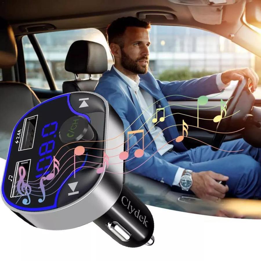 Bluetooth Fmトランスミッタaux車mp3プレーヤー Usbオーディオbluetoothデュ 正規品 充電器受信機通話カーハンズフリーキット車