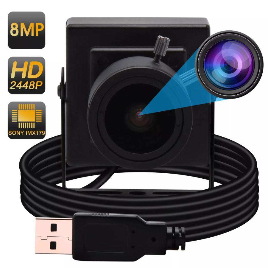 高級ブランド 8MP高解像度 pc usb mmバリレンズ産業用カメラ 12   2.8 usbウェブカメラミニhdアンドロイドlinuxwindows Webカメラ