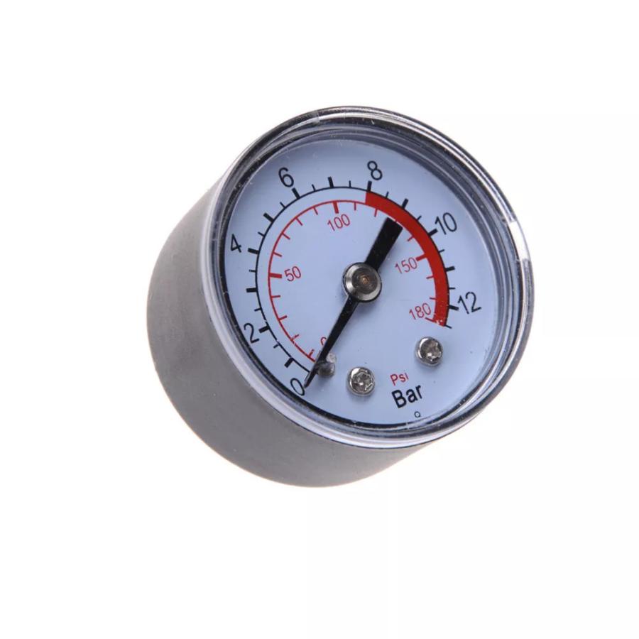 1個エアコンプレッサー空気圧油圧圧力計012Bar0180PSI