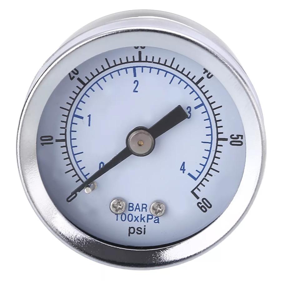 060 PSI 空気圧ゲージ 18 quot;Npt エアコンプレッサー圧力計バックマウントと 1.5quot; 顔品質油圧計