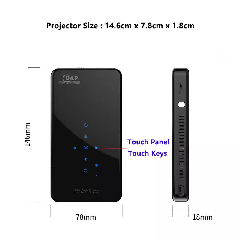 Smartideaスマートミニプロジェクター,2つ HDサイズ,Android,wifi,lp,bebamer,bt,バッテリー,Airpla|mc1-store|06