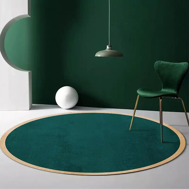 Nordic Simple Round Carpets Modern Living Room Sofa Coffee Tables Rug Light