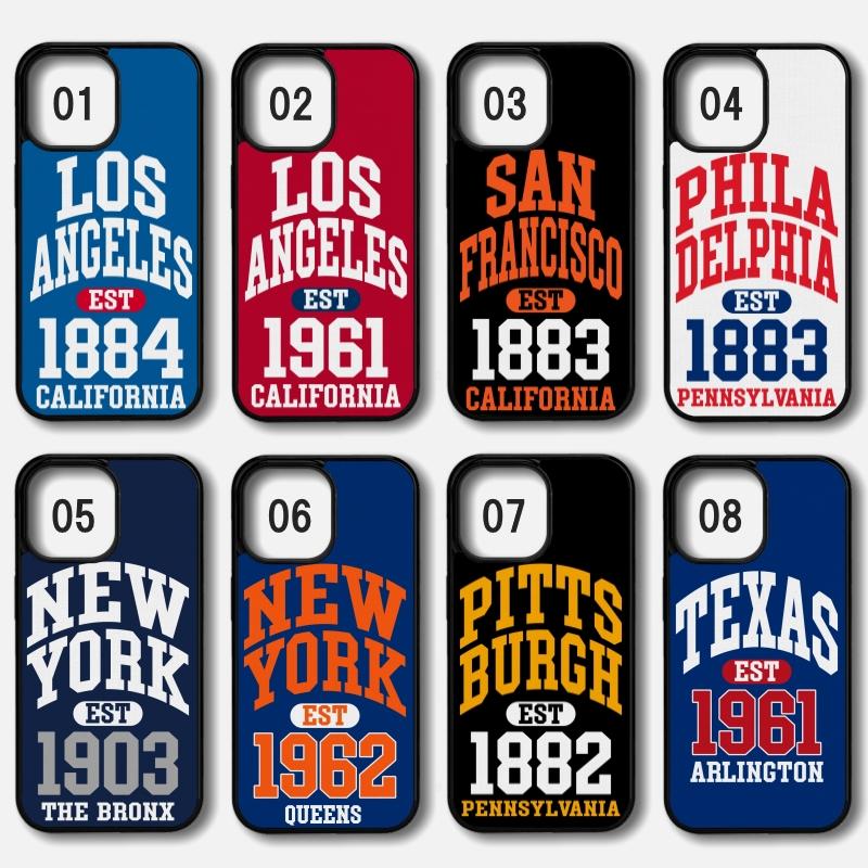 iPhone - MLB UNI CITY デザイン メジャー リーグ ベースボール スマホ カバー 野球 部活 LA Dodgers ドジャース パドレス cubs Giants ケース｜mcase｜02