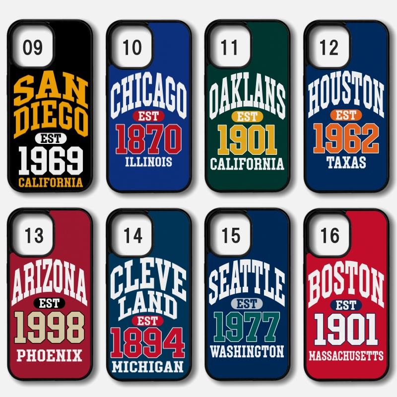MLBデザイン iPhoneケース iPhone - MLB UNI CITY デザイン メジャー リーグ ベースボール スマホ