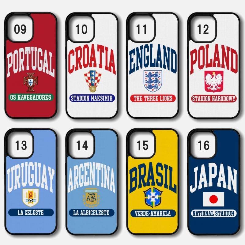 iPhone - UNI サッカー国家代表スマホ カバー ワールドカップ Germany ドイツ Brazil ブラジル France フランス  W杯 ワールドカップ｜mcase｜03