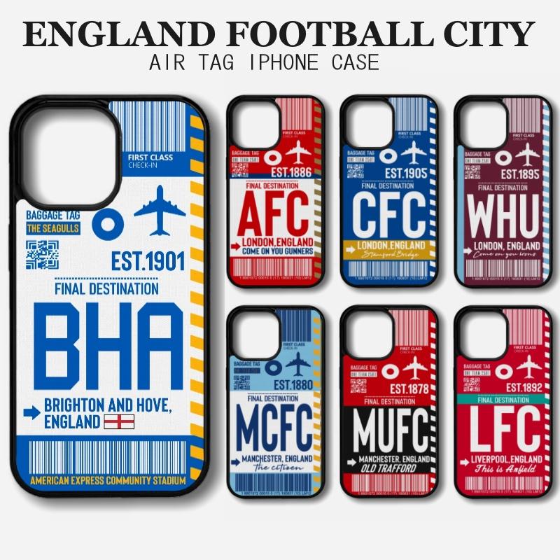 iPhone - プレミアリーグ AIR TICKET サッカー チーム Liverpool Chelsea Tottenham Manchester City United Everton iPhone ケース Brighton 三笘 | 