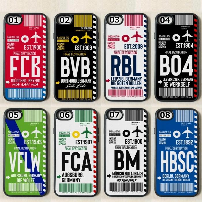 iPhone - AIR TICKET Bundesliga ドイツ・ブンデスリーガ Bayern Munich Borussia Dortmund Frankfurt Schalke スマホ カバー ケース |  | 01