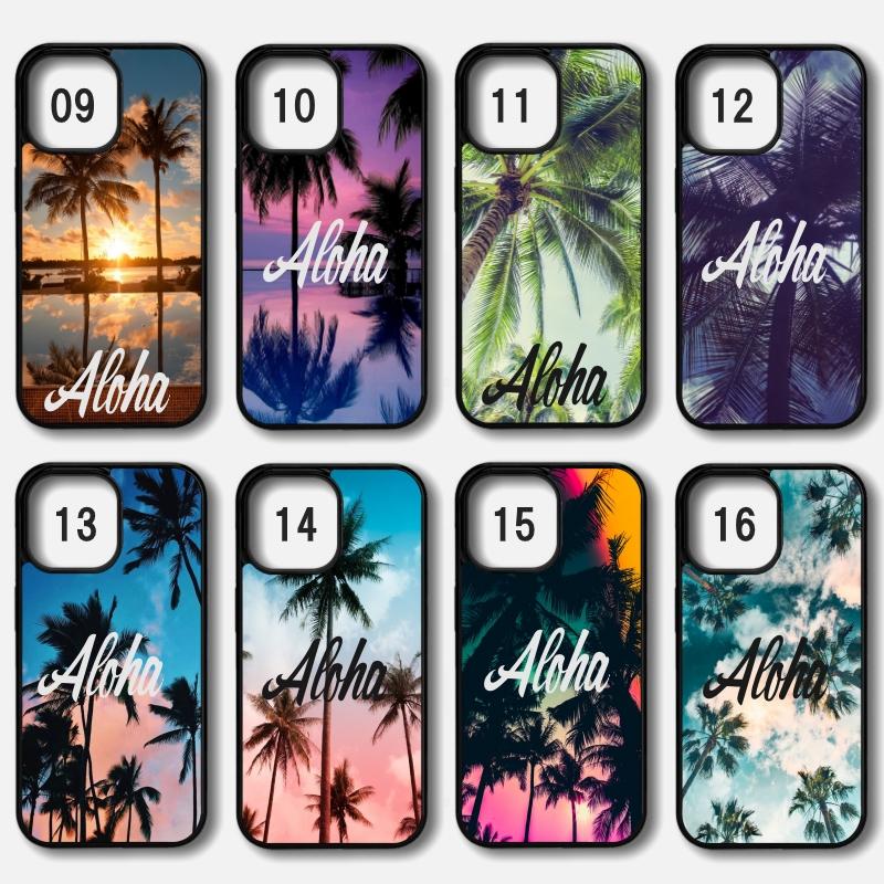 iPhone Hawaii オーダーメイド オリジナル iPhoneケース パームツリー ヤシの木 夕暮れ |  | 03