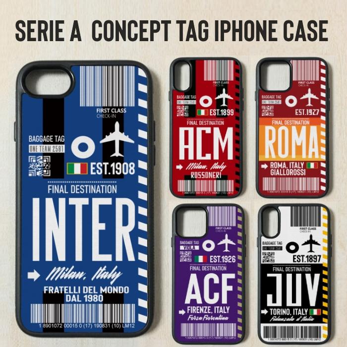 iPhone - TAG Italy Serie A イタリア・セリエA Juventus Inter Milan AC Milano Lazio Roma スマホ カバー | 