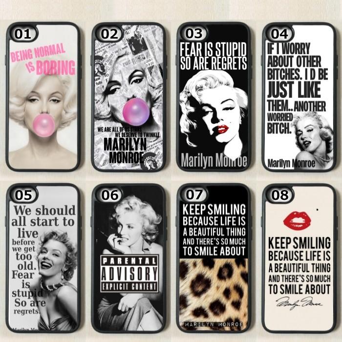 iPhone - Marilyn Monroe マリリン・モンロー 名言 ソフトハイブリッド ケース カバー Plus |  | 01