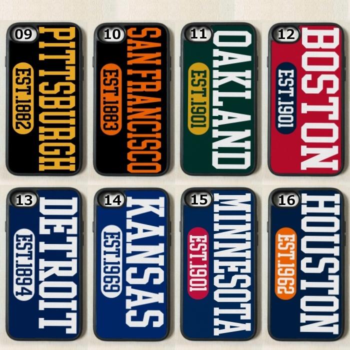 iPhone - NEW MLB CITY デザイン メジャー リーグ ベースボール スマホ カバー 野球 部活 LA Dodgers |  | 02