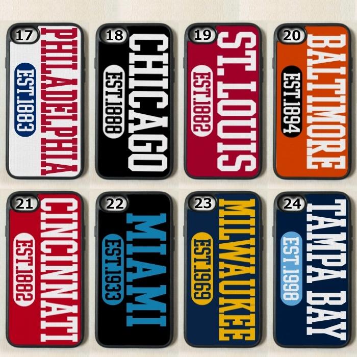 iPhone - NEW MLB CITY デザイン メジャー リーグ ベースボール スマホ カバー 野球 部活 LA Dodgers |  | 03
