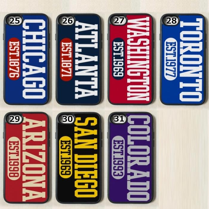 iPhone - NEW MLB CITY デザイン メジャー リーグ ベースボール スマホ カバー 野球 部活 LA Dodgers |  | 04