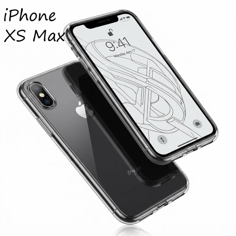 iPhone XS Max ケース ソフトケース クリア 透明 TPU 薄型 軽量 シンプル スリム アイフォン XS Max カバー スマホケース メンズ レディース まだ使える | 