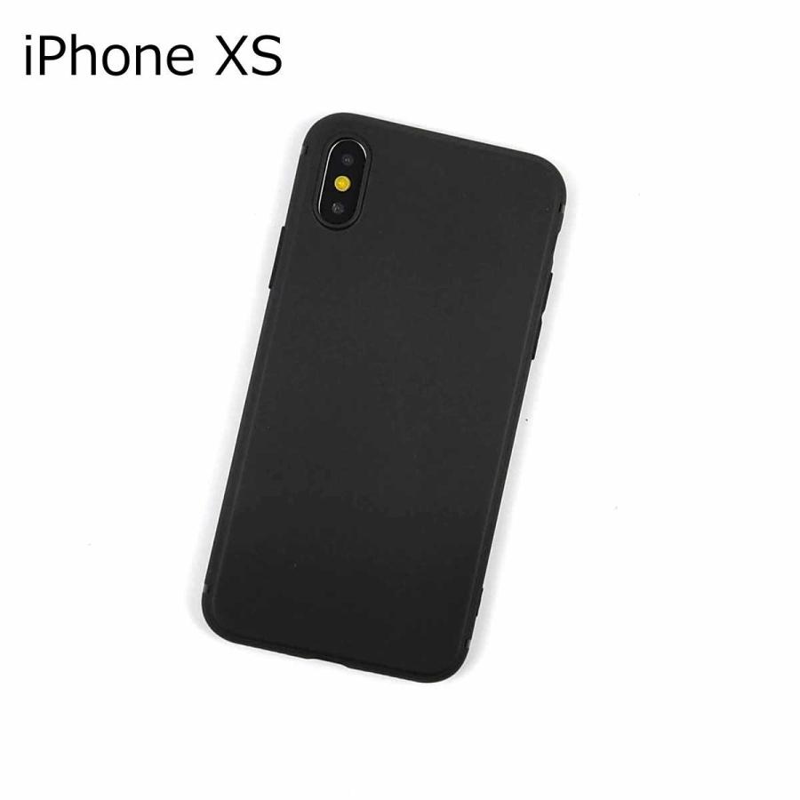 iPhone XS用 シンプル 薄型 ソフトケース カバー TPU ブラック アイフォン 互換性 おすすめ 人気 アイフォーン サイズ おしゃれ | 