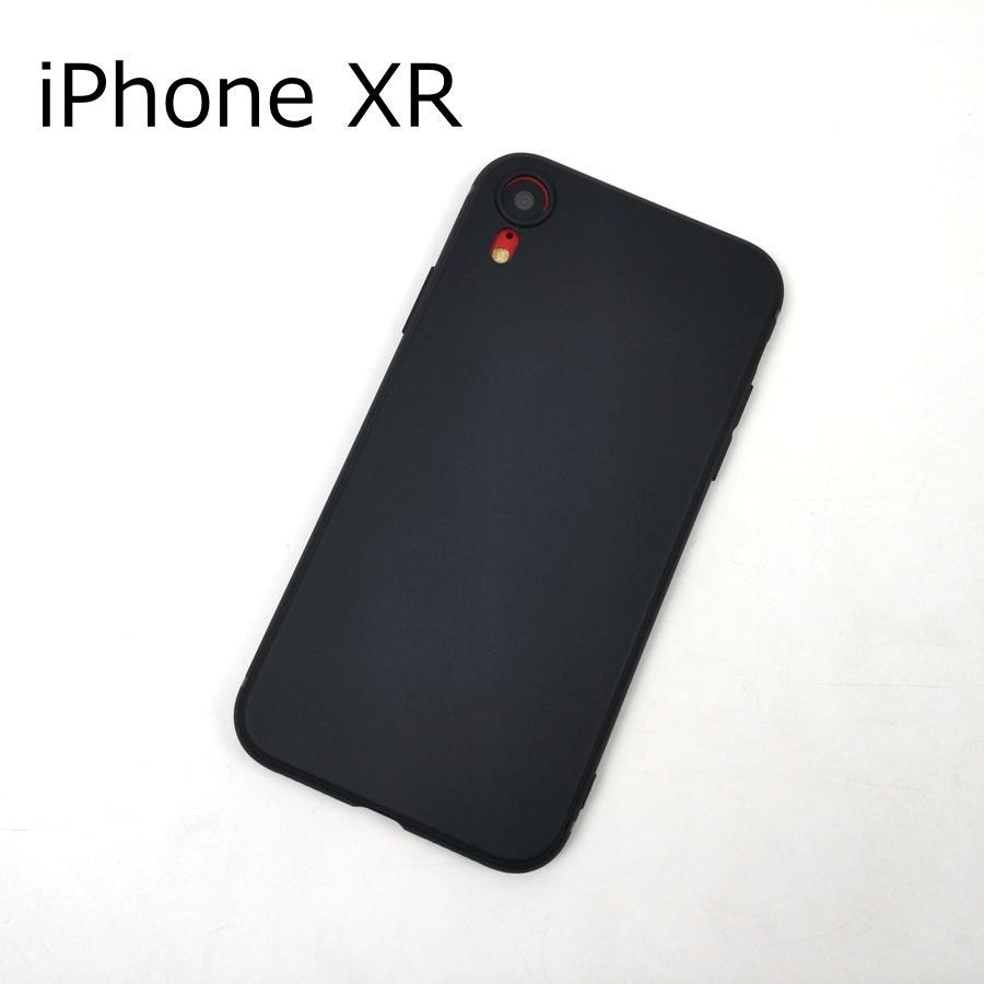 iPhone XR用 シンプル 薄型 ソフトケース カバー TPU ブラック アイフォン 互換性 おすすめ 人気 アイフォーン サイズ おしゃれ | 