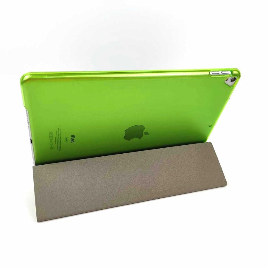 iPad Pro 10.5用 カバー PUレザー+ハードケース 三折 スタンド 薄型 グリーン アイパッド かわいい ケース 子供 おすすめ 互換性 手帳型 シンプル 薄い おしゃれ |  | 04