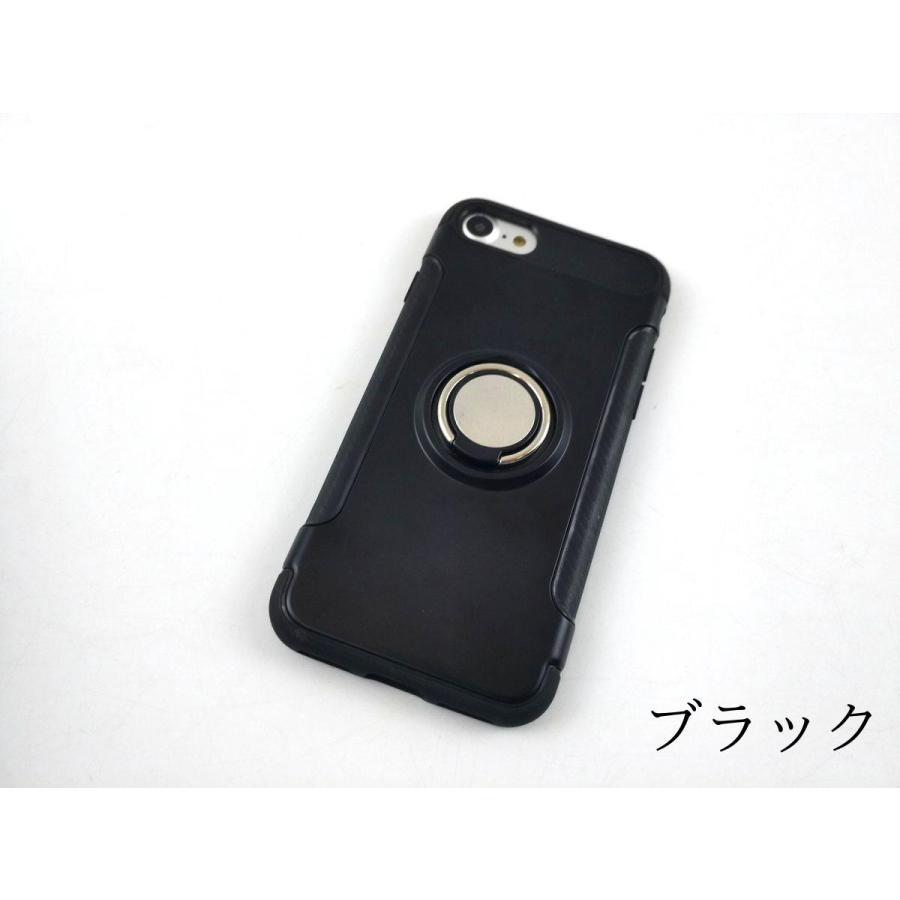 iPhone 7/8用ケース 落下防止リング付き スタンド ソフトカバー ストラップ対応 全6色 |  | 01