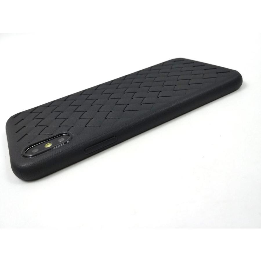 iPhone X用 放熱 ソフトカバー ケース TPU 編み込み風 滑り止め 全3色 アイフォン 互換性 おすすめ 人気 アイフォーン サイズ おしゃれ まだ使える 薄い カバー |  | 08