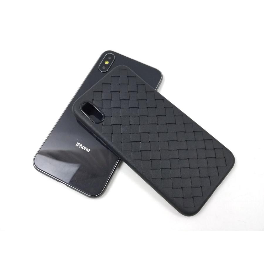 iPhone X用 放熱 ソフトカバー ケース TPU 編み込み風 滑り止め 全3色 アイフォン 互換性 おすすめ 人気 アイフォーン サイズ おしゃれ まだ使える 薄い カバー |  | 09