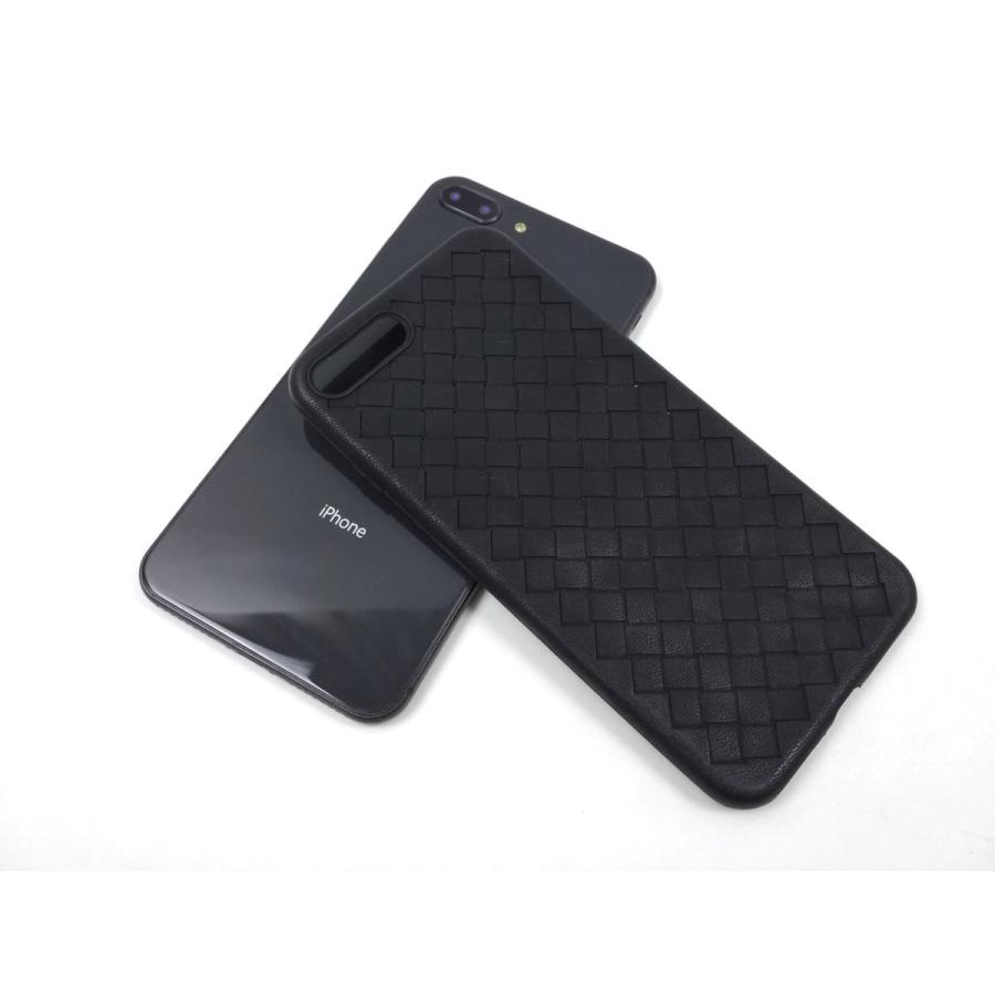 iPhone 7 Plus/8 Plus用 放熱ソフトカバー ケース TPU 編み込み風 滑り止め 全3色 アイフォン 互換性 おすすめ 人気 アイフォーン サイズ おしゃれ |  | 09